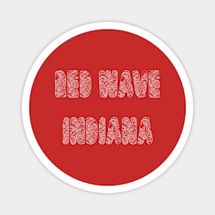 Red Wave Indiana Magnet